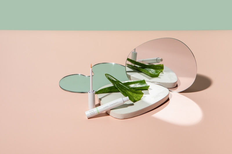 Lash Therapy product infront of a mirror